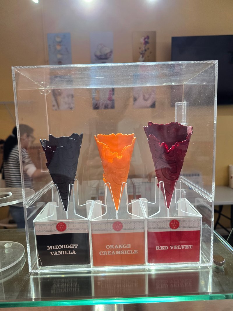 Assorted ice cream cones